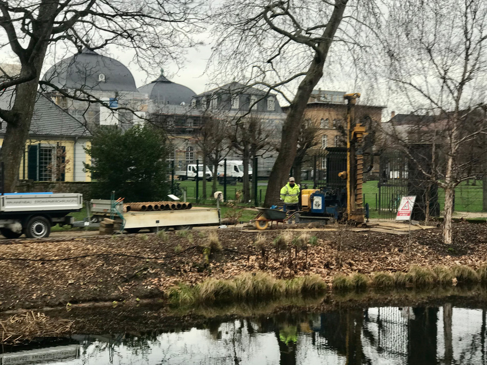 Botanischer Garten Bonn - Blick auf das Schloss
